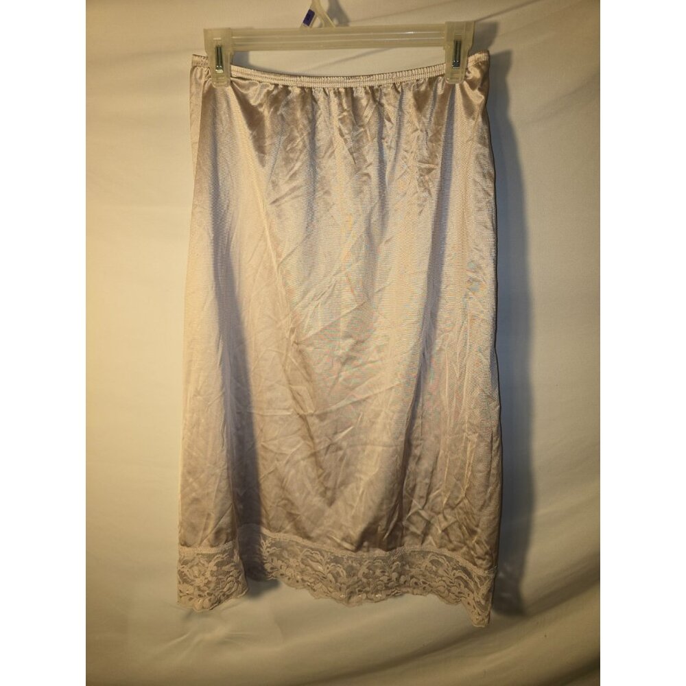 Womens Lacy Hem Beige Slip Shapewear Unbranded Size Large L